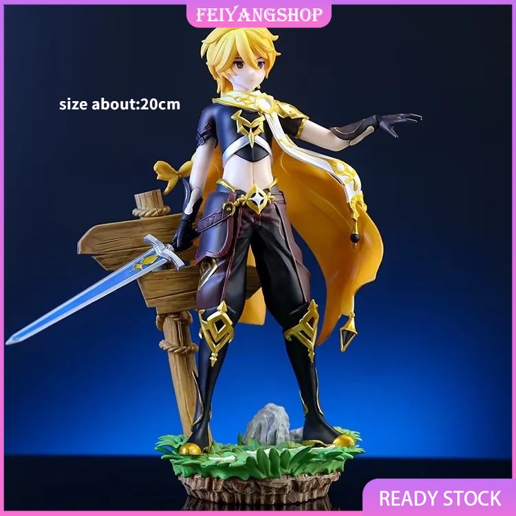 Genshin Impact Traveller Aether Lumine Barbara Gunnhildr Action Figure ...