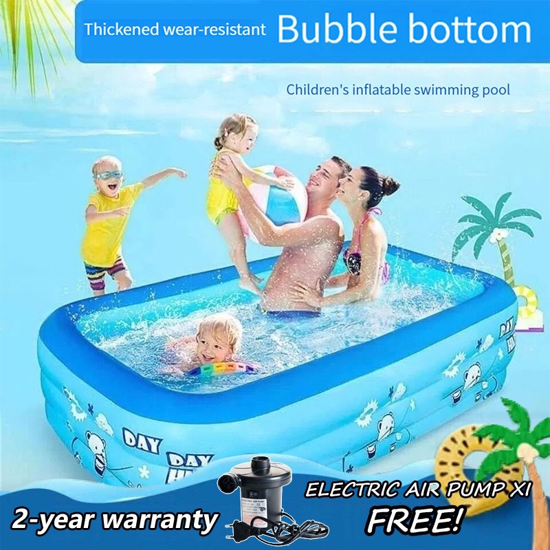 Inflatable Swimming Pool Adult / Kids Rectangular Random Pattern Air ...