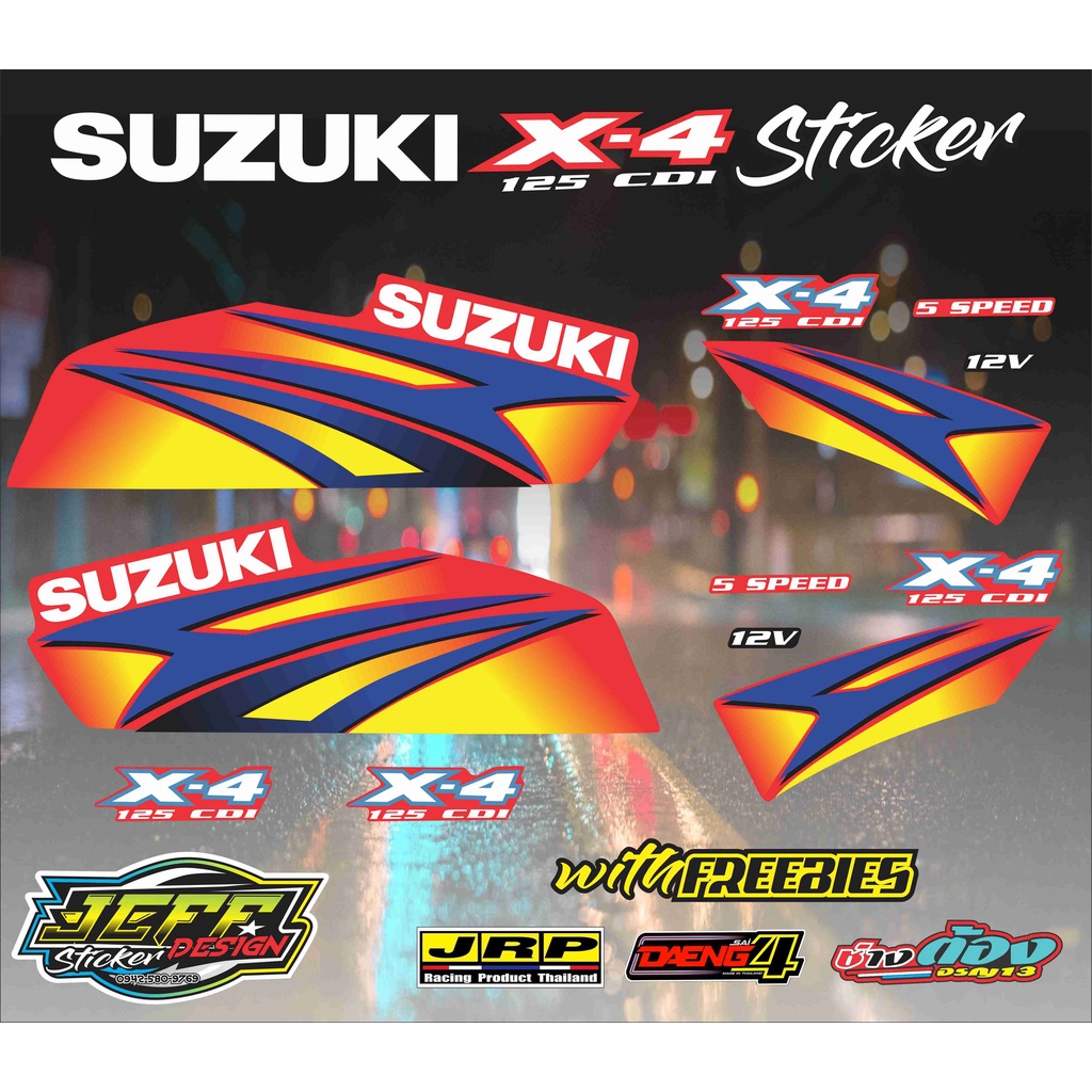SUZUKI X4 STICKER DECALS | Shopee Philippines
