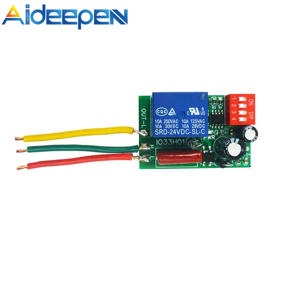 Aideepen 1 Channel Timer Adjustable Turn Off Delay Relay Switch ...