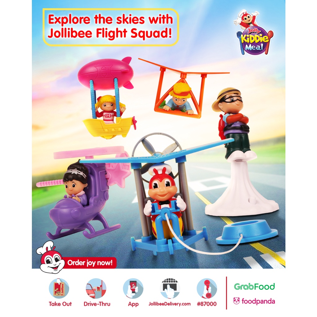 Jollibee Kiddie Toy Flight Squad | Shopee Philippines