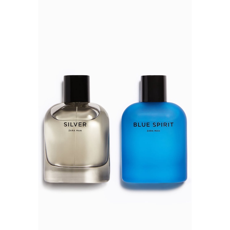 Zara Man Perfume Silver Blue Spirit For Him Shopee Philippines