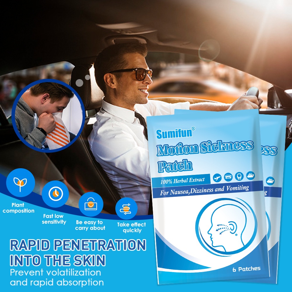Sea sickness car sickness Sea Headache Migraine Patch Reduces Seasick