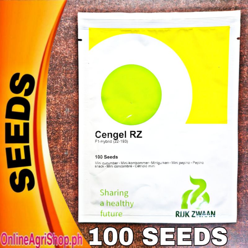 CENGEL RZ F1 HYBRID MINI CUCUMBER SEEDS (100 SEEDS) by RIJK ZWAAN