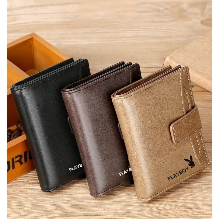 Korean men's fashion wearable business casual wallet Shopee Philippines