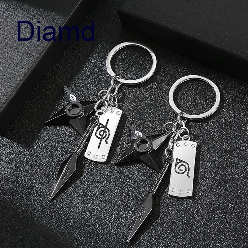 Diamd Anime Naruto Keychain Men Anime Trinkets Keyring Narutos Jewelry ...