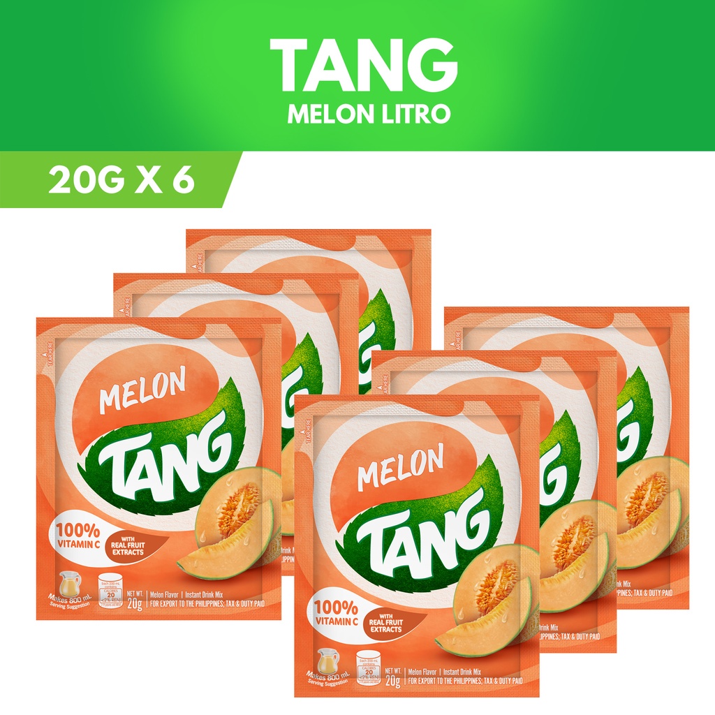 Tang Powdered Juice Melon Litro 20g Pack of 6 (Free Gift) | Shopee ...