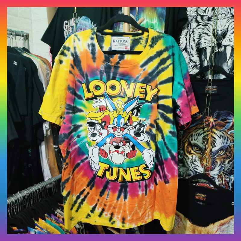 tie dye looney tunes shirt