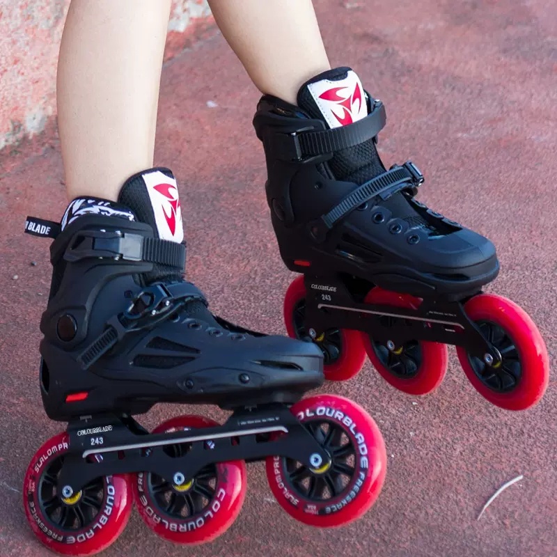 professional 3*125 3*110 big wheels high speed racing rollerblades