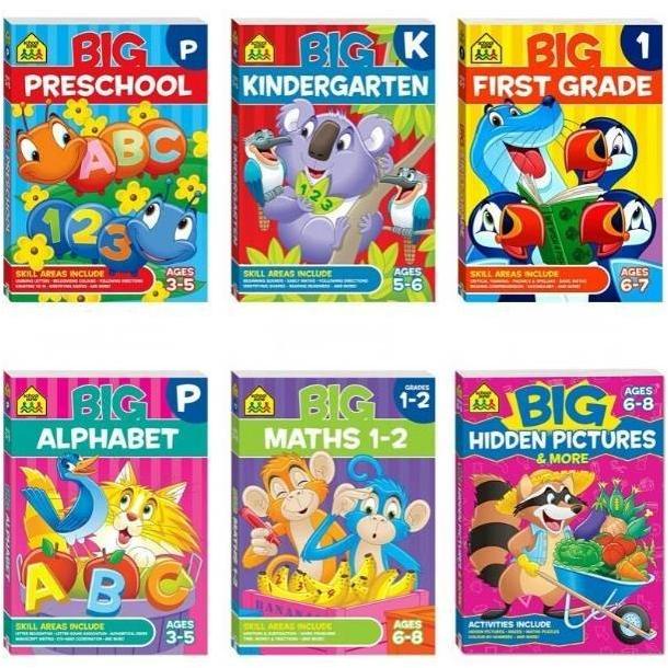 School Zone Big Workbook Preschool / K / Alphabet / First Grade ...