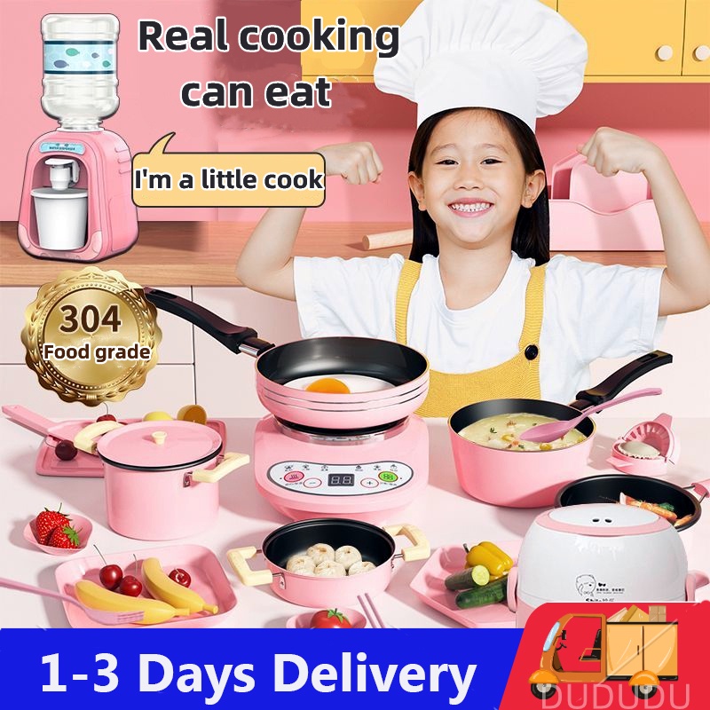Real Mini Cooking Set For Kids Kitchen Set Toys for Kids Girls Kitchen