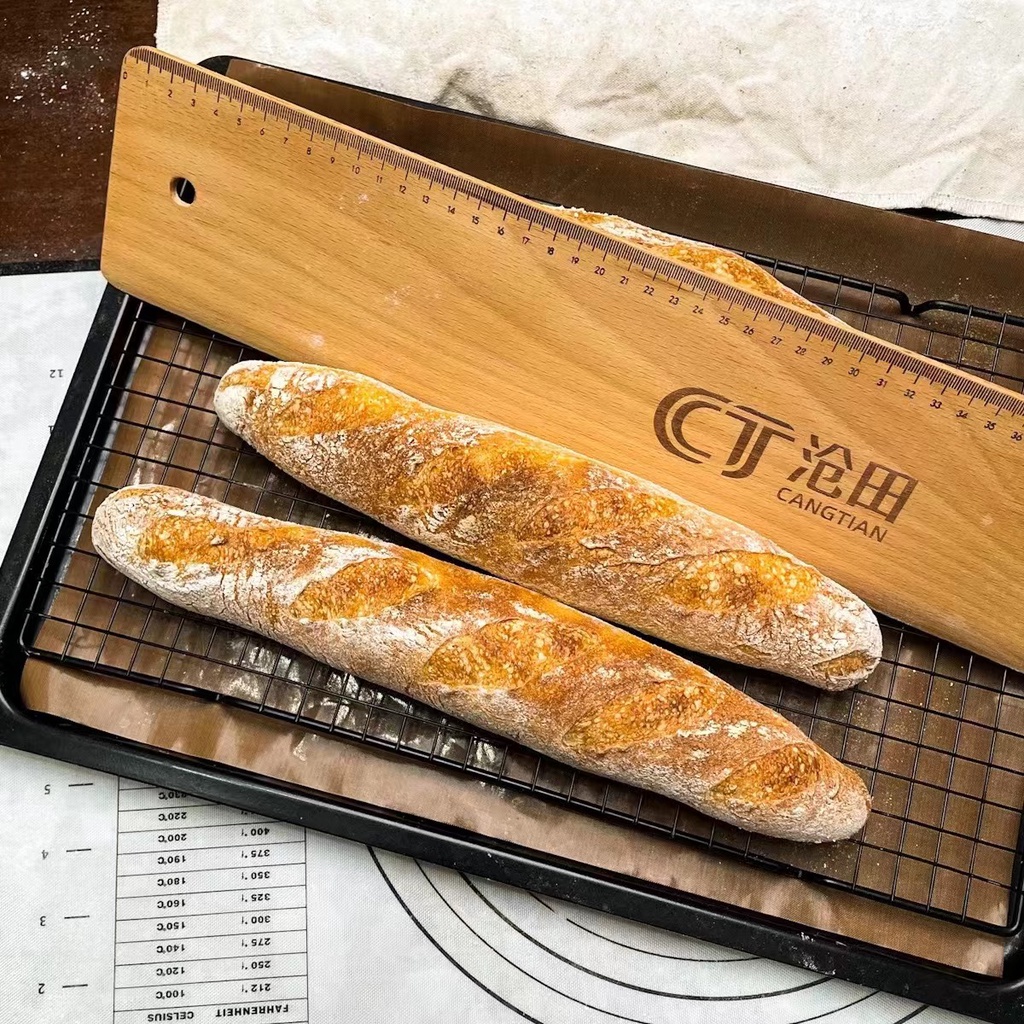 Baguette Transfer Peel Premium Durable Solid Hardwood Flipping Board