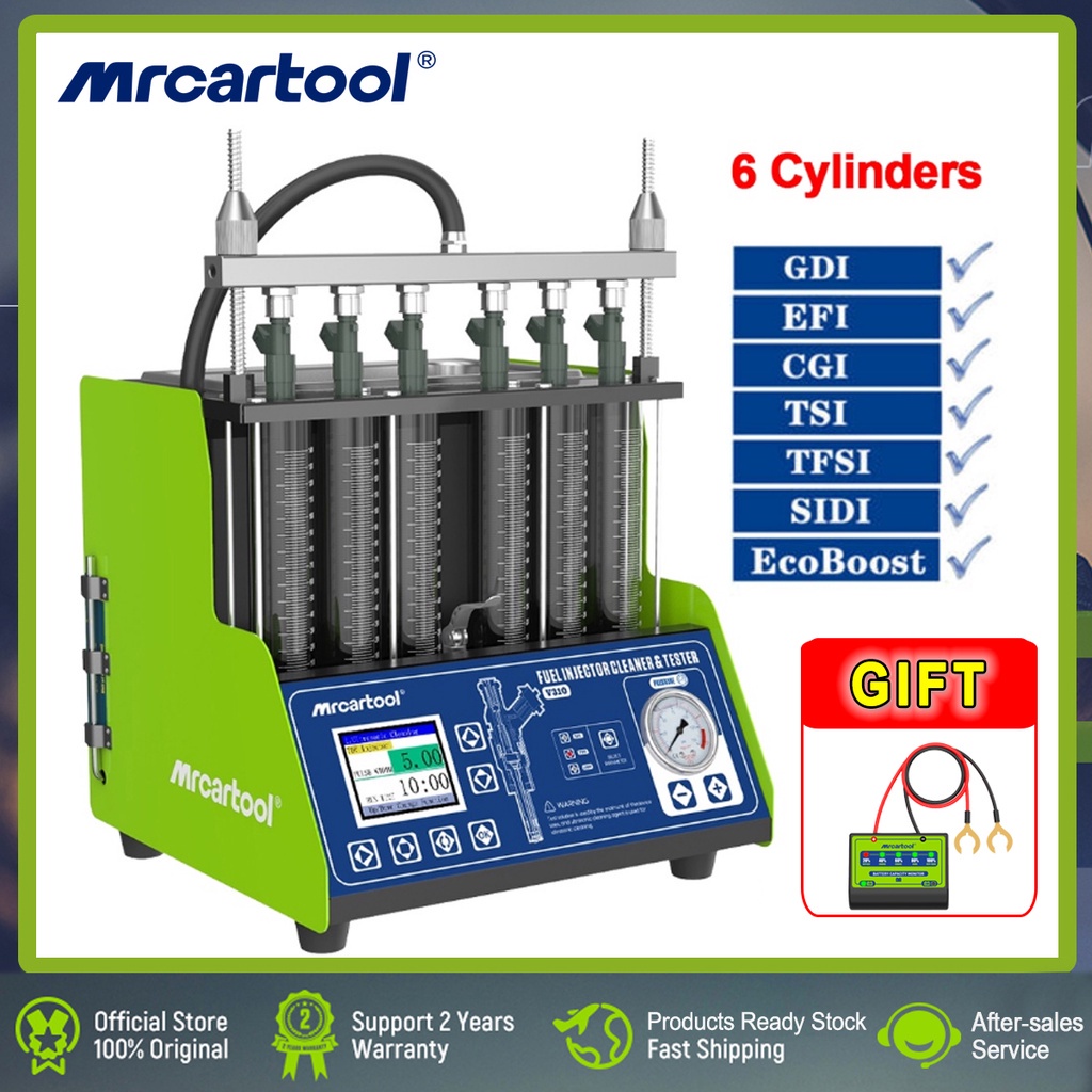 2 Years Warranty MRCARTOOL V310 6Cylinder Ultrasonic Fuel Injector