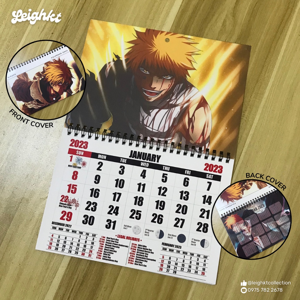 bleach calendar: Anime-Manga Calendar 2022-2023 with High Quality Pictures  for Fans Around the World! : TAMO, MANGA: : Books