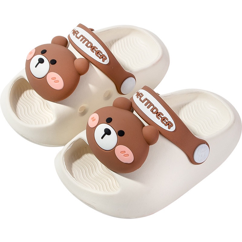 Cubic Bear Children's Anti-skid Slippers Baby Boys' and Girls' Cartoon ...