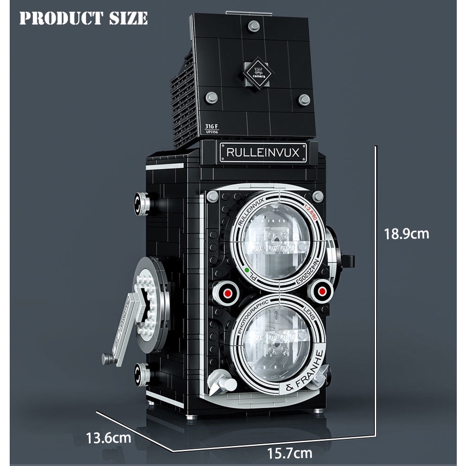 Mini Bricks Retro Camera Model Building Blocks Toys Camera Idea Model ...