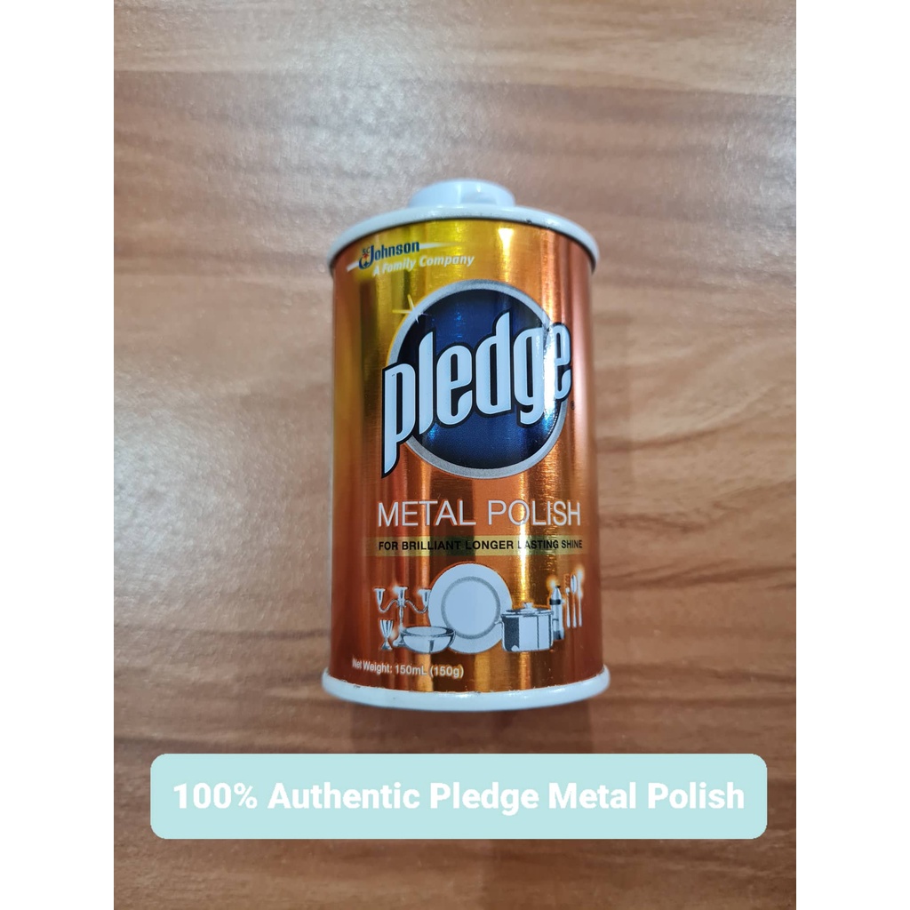 Pledge Metal Polish 100 Authentic 150ML / Glo Metal Polish (per can