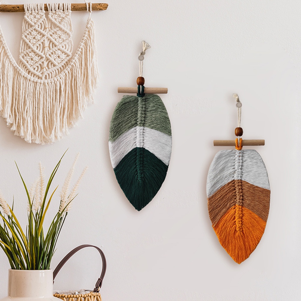 2Pcs Assorted Color Cotton Wall Hanging for Decor with Warm Atmosphere ...