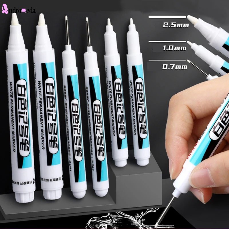 Indelible white marker deals pens