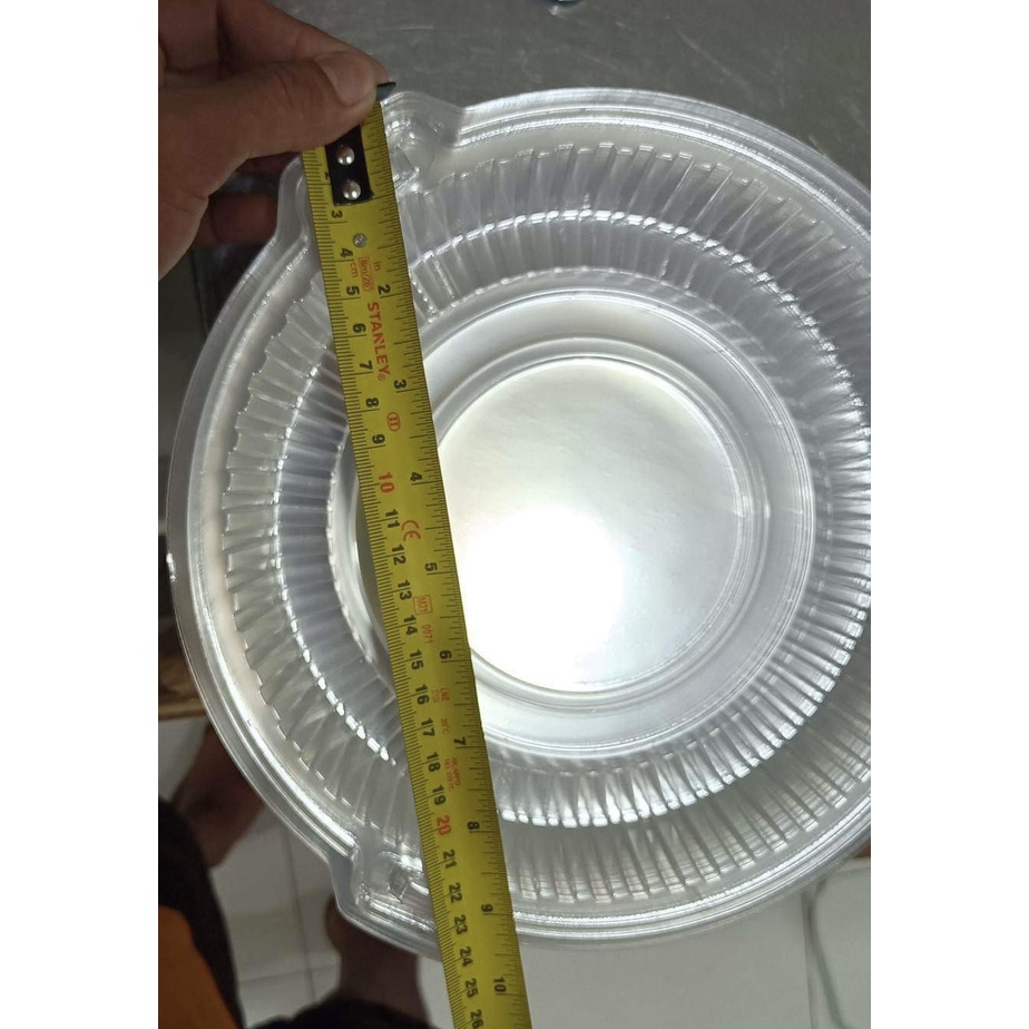 [50 pcs. wholesale] OPS C35 clear plastic round clamshell container for ...