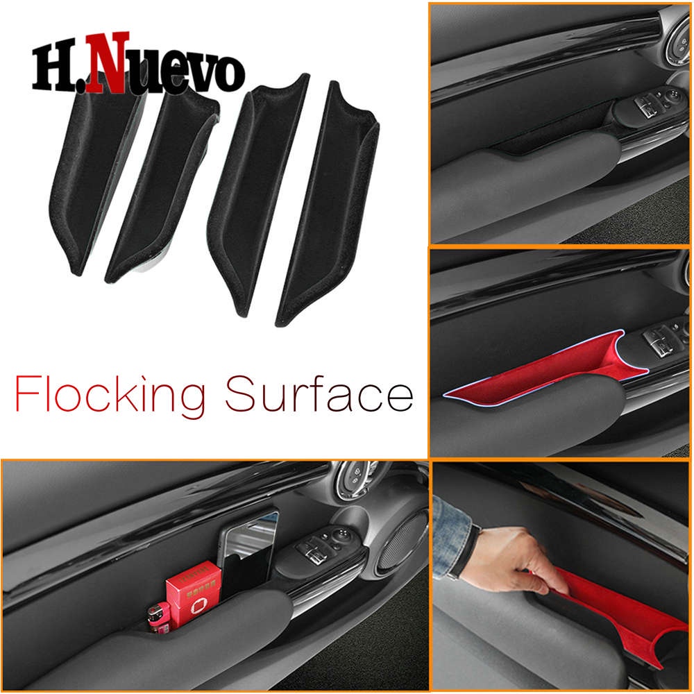 For MINI F55 F56Car Armrest Storage Box Door Handle Organizer Case ...
