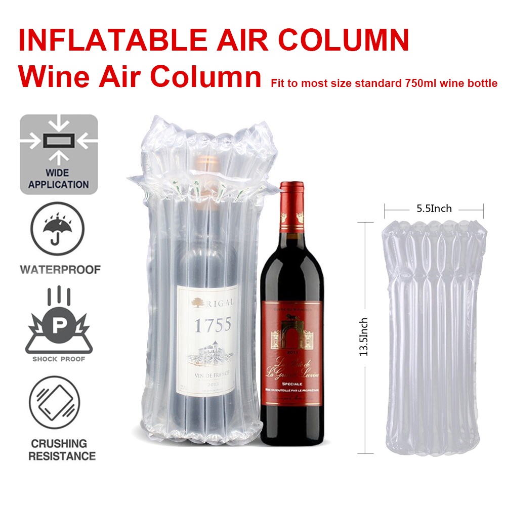 Wine Bottle Air Column Pouch Inflatable Air Bubble Wrap fragile Fit to ...