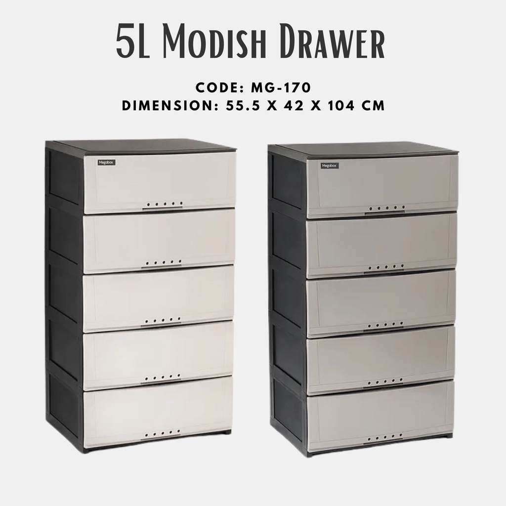 Megabox MG-170 5-Layer Modish Collection Drawer Organizer | Shopee ...