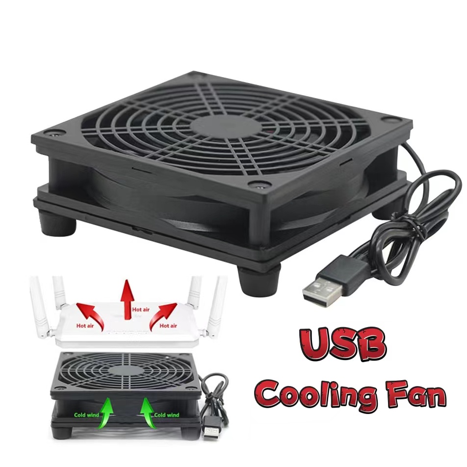 Cooling Air Fan For Router Radiator TV SetTop Box Laptop USB Air