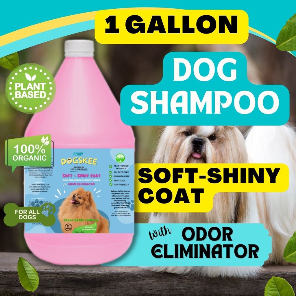 Dog Shampoo & Conditioner SoftShiny Coat, Premium 100 Organic by