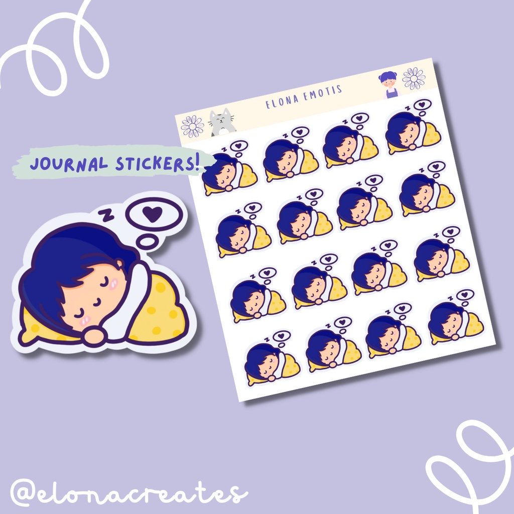 Good Sleep Mood Activity Planner And Journal Sticker Sheet EC-1072 ...
