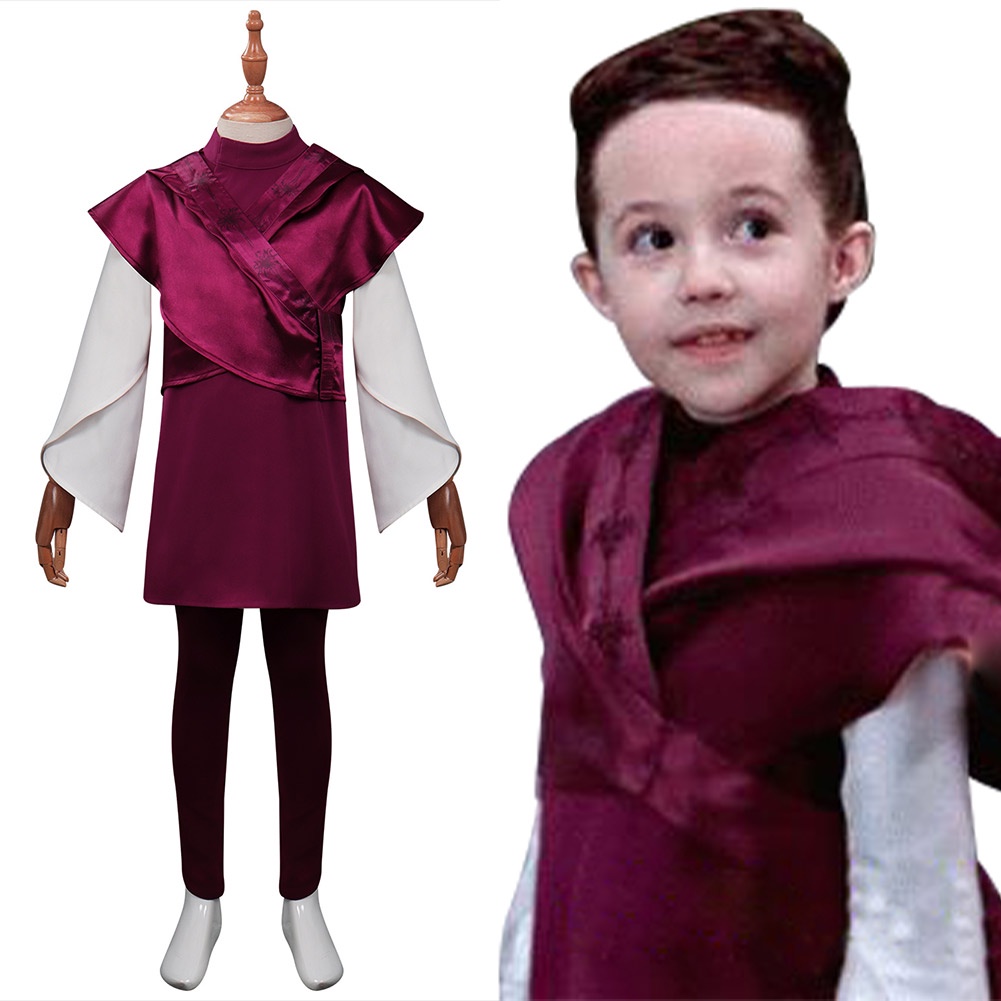 Kids Children Obi-Wan Kenobi -Leia Cosplay Costume Outfits Halloween Carnival Suit