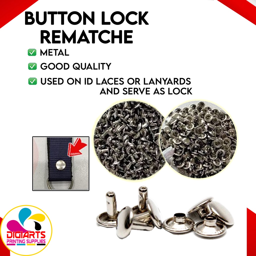 1000 pairs rivets / button lock for lanyard /lace | Shopee Philippines