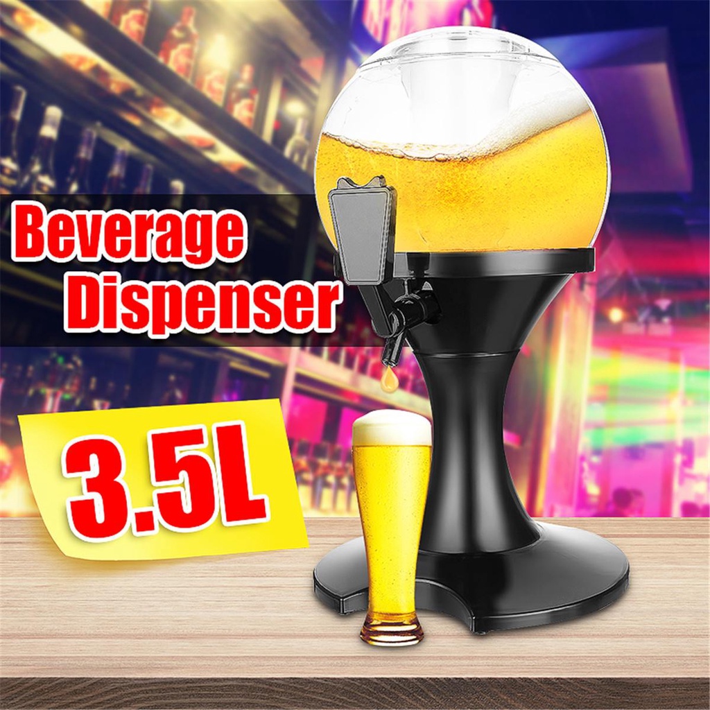 Bar Beer Tower Dispenser 3.5L Spherical Beverage Dispenser Drink Tower