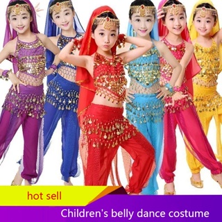 Sexy Arab Belly Dancing Dress Women Cosplay Costumes Bra Belt Skirt 2&3 pcs  Set
