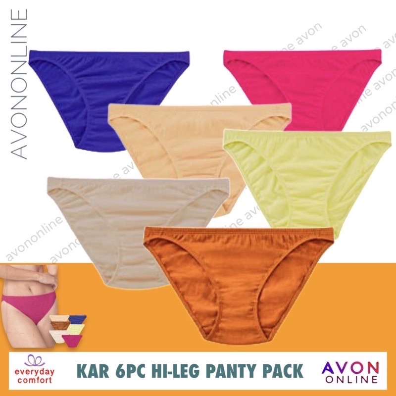 Avon Kar 6in1 Hi Leg Panty Pack Shopee Philippines