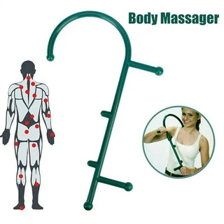 Cane Back Hook Massager Neck Self Muscle Pressure Stick Tool