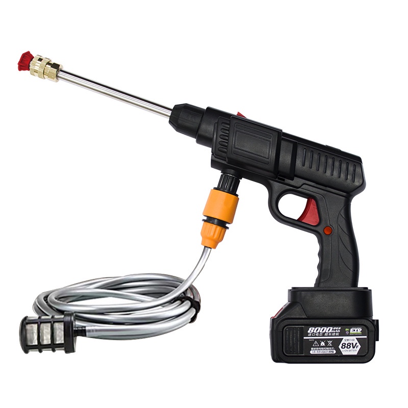 Wireless Lithium Electric Car Wash Machine Home Car High Pressure Car Wash Handheld Portable