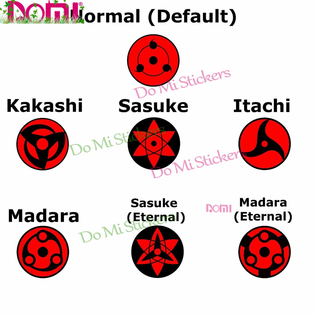 availableNinja Mangekyou Sharingan Sticker Die Cut Decal Self Adhesive ...