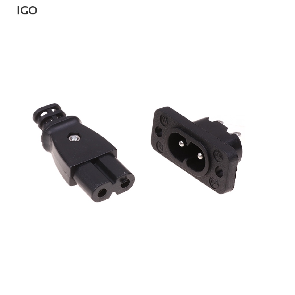 IGO C8 Male Power Socket Female Plug Power Outlet Embedded Electric