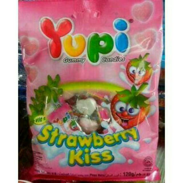 Yupi Strawberry kiss Candy | Shopee Philippines