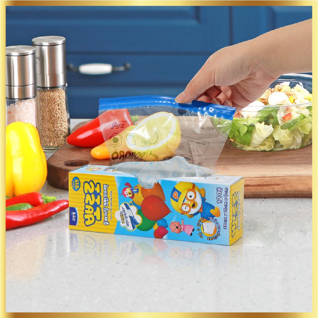 Cleanwrap Pororo Ziplock Sliding Clean Zipper Bags | Shopee Philippines