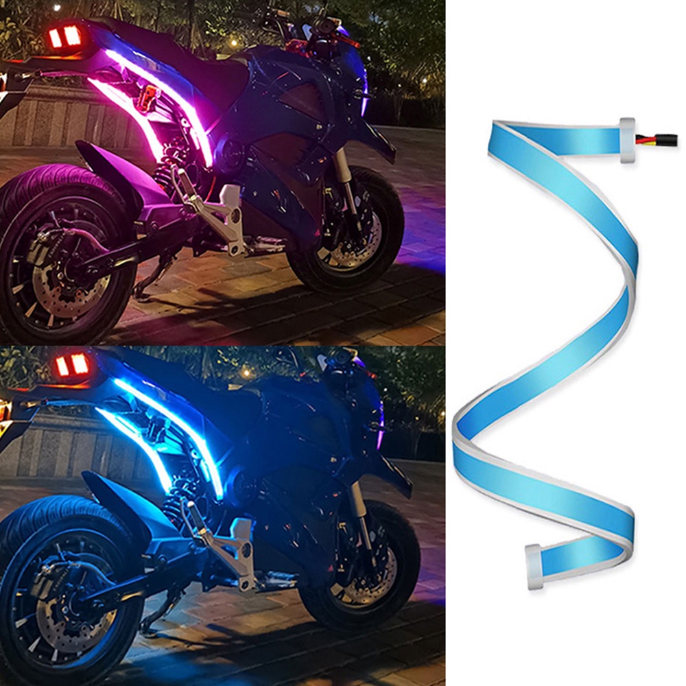 1pcs Motorcycle LED DRL Daytime Running Lights Tail Light Strip Flowing