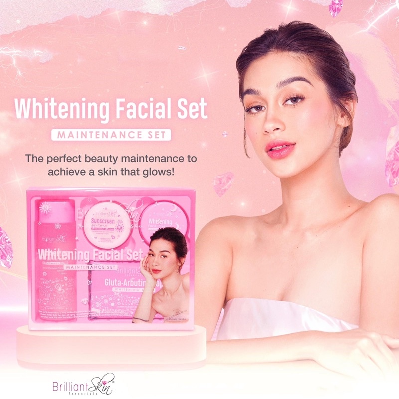 AUTHENTIC BRILLIANT SKIN Whitening Facial Set | Shopee Philippines