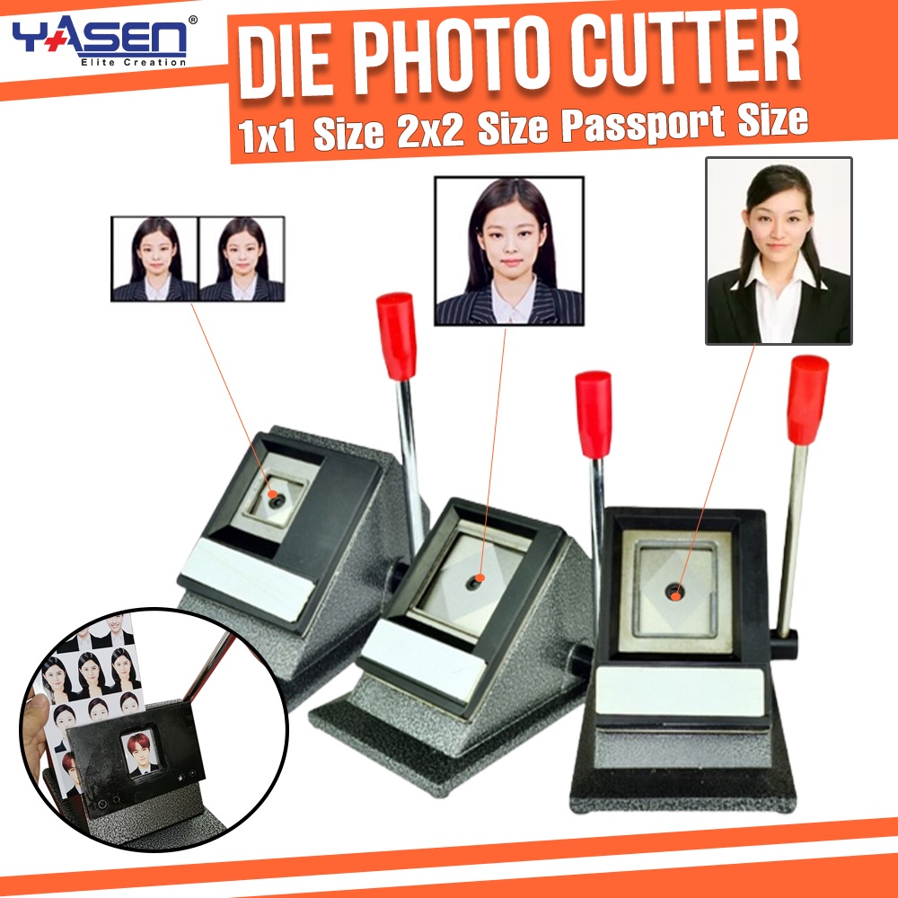 Metal Handheld 2x2 Passport Photo Cutter ID Die Cutters Standard