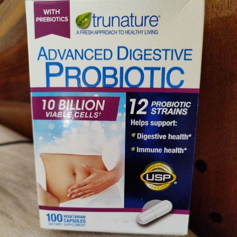 Trunature Advanced Digestive Probiotic,10billion viable cells, 100