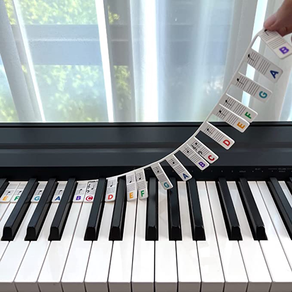 [SPE]Set 88 Keys Piano Notes Guide Treble Bass Detachable Piano ...