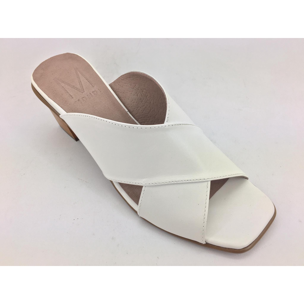 Isla (Ladies' Heeled Cross-Strap Genuine Leather Casual Sandals ...