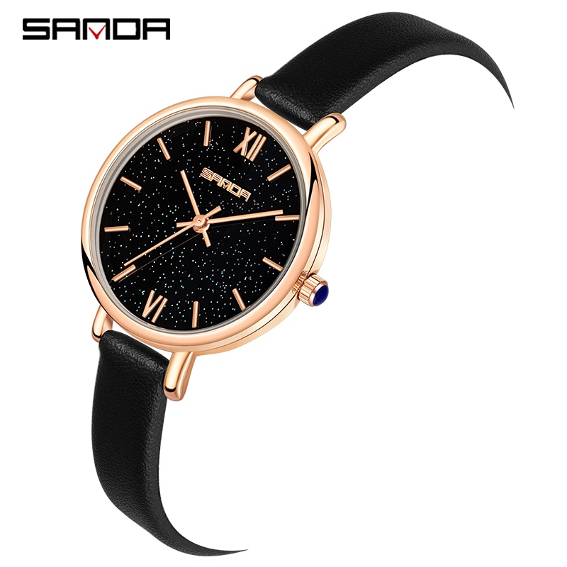 Sanda Fashion Pioneer Retro Dial Sapphire Star Dial Quartz Watch Style ...