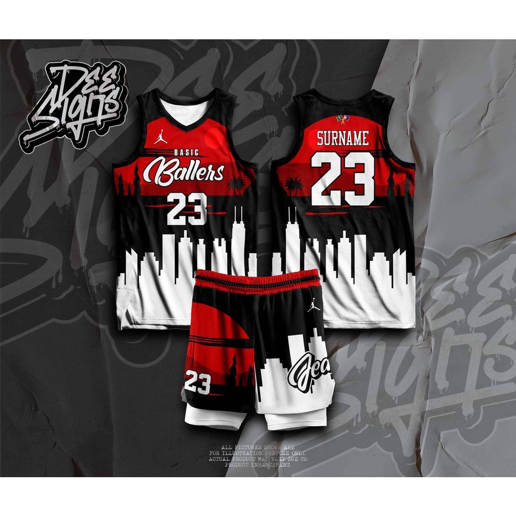 Ballers 09 Basketball Jersey Free Customize Of Name And Number Only Full Sublimation Shopee