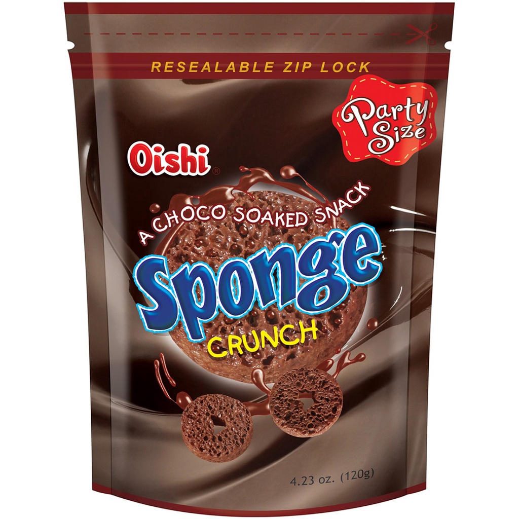 Oishi Sponge Crunch Chocolate 120g | Shopee Philippines